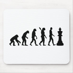 Evolutions-Schachkönig Mousepad