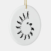 Evolutions-Spirale Keramikornament (Rechts)