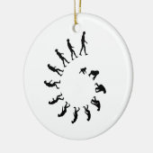 Evolutions-Spirale Keramikornament (Links)