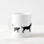 Evolutions-Stadtmusiker von Bremen Kaffeetasse (Vorderseite Links)