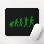Evolutions-Standard - Grün Mousepad (Mit Mouse)