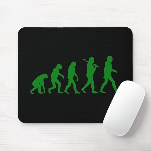 Evolutions-Standard - Grün Mousepad (Mit Mouse)