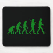 Evolutions-Standard - Grün Mousepad (Vorne)