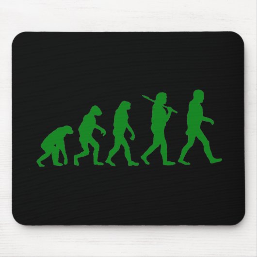 Evolutions-Standard - Grün Mousepad (Vorne)