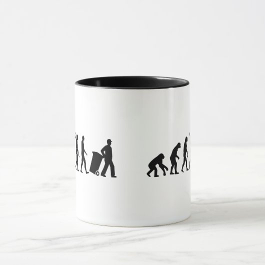 Evolutionsabfallmann Tasse (Zentrum)