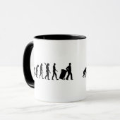 Evolutionsabfallmann Tasse (Vorderseite Links)