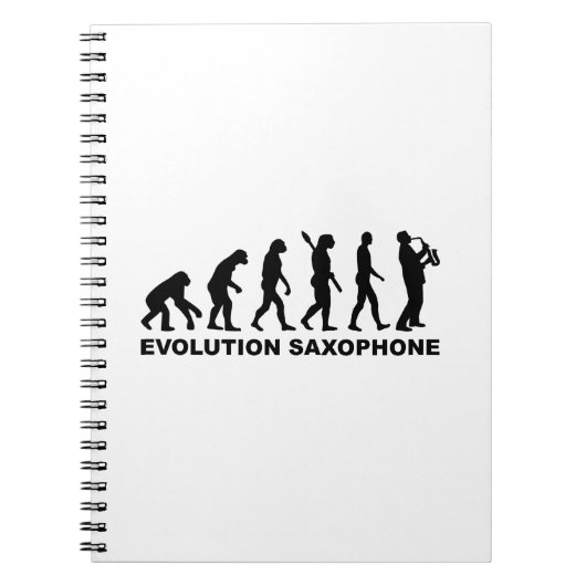 EvolutionSaxophone Notizblock (Vorderseite)