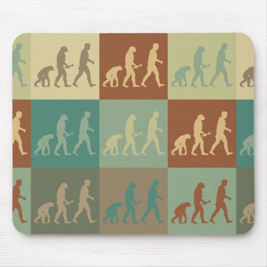 Evolutionsbiologie-Pop-Kunst Mousepad (Vorne)