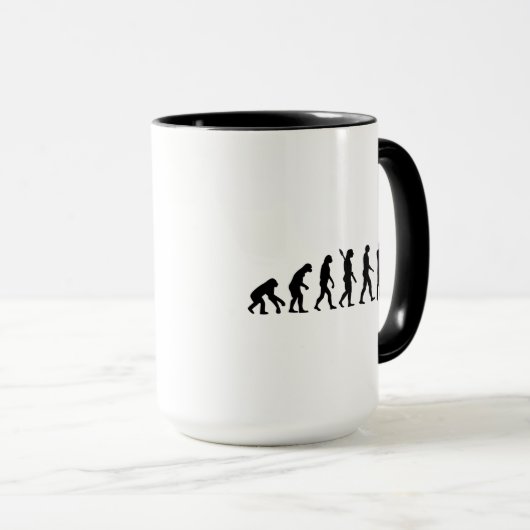 Evolutionsblockierschießen Tasse (VorderseiteRechts)