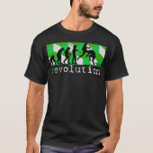 Evolutionsdiagrammgrün-Würfel-T - Shirt der Mixed (Vorderseite)