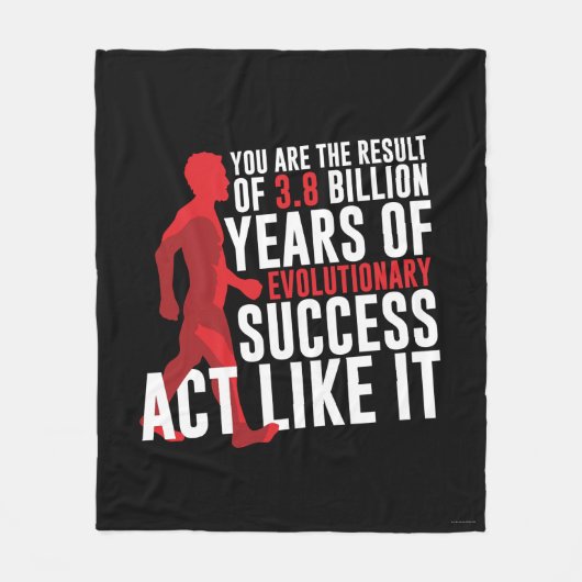 Evolutionserfolg Fleecedecke (Vorderseite)