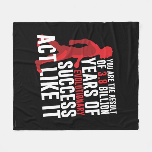 Evolutionserfolg Fleecedecke (Vorderseite (Horizontal))