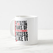 Evolutionserfolg Kaffeetasse (Vorderseite Links)