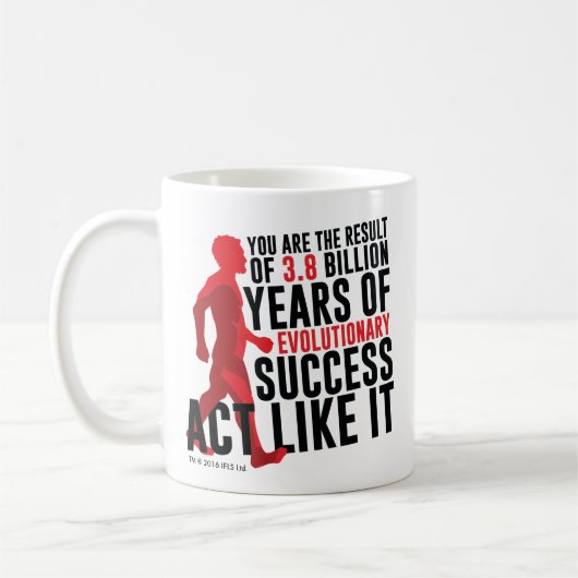 Evolutionserfolg Kaffeetasse (Links)