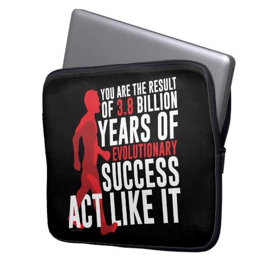 Evolutionserfolg Laptopschutzhülle (Vorderseite Links)