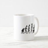 Evolutionsfahrrad Kaffeetasse (VorderseiteRechts)