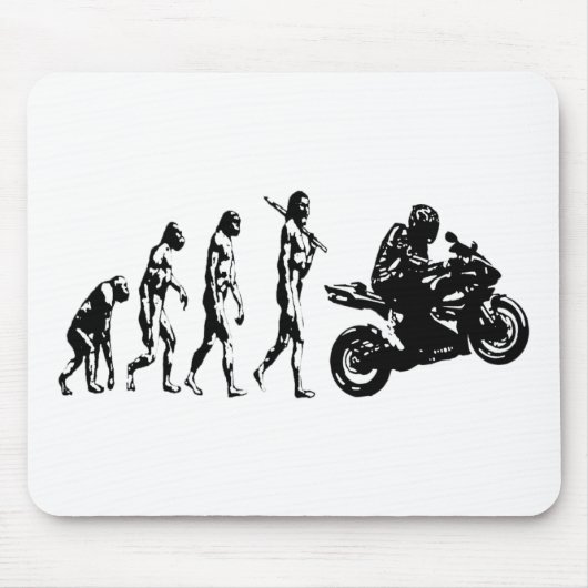 Evolutionsfahrrad Mousepad (Vorne)