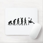 Evolutionsfußball-Fahrradtritt Mousepad (Mit Mouse)