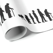 Evolutionsgroßvater Geschenkpapier (Rolleneckpunkt)