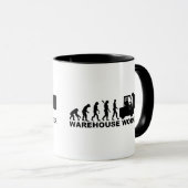 Evolutionslagerarbeitskraft Tasse (VorderseiteRechts)