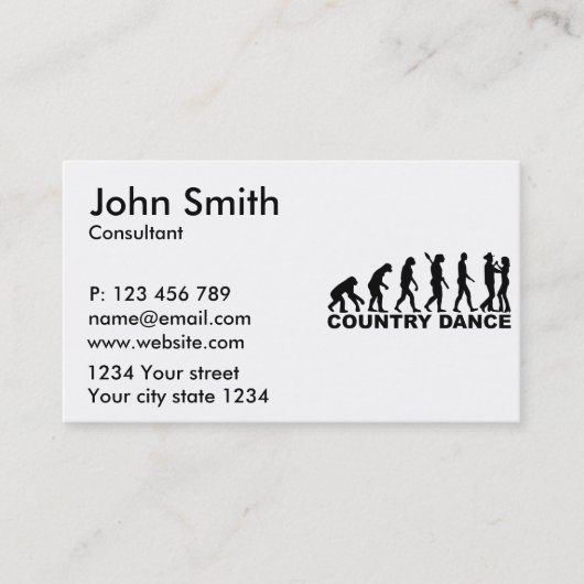 Evolutionslandtanz Visitenkarte (Vorderseite)