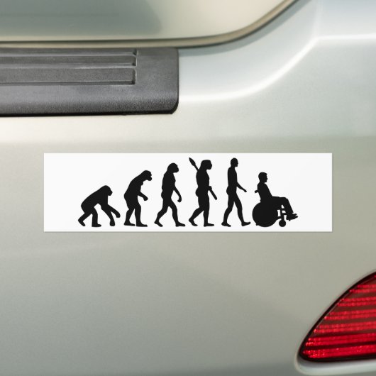 Evolutionsrollstuhl handicaped autoaufkleber (Auf Auto)