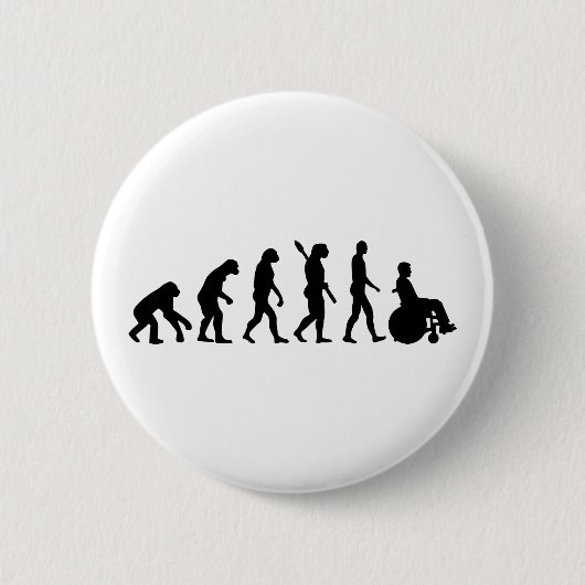 Evolutionsrollstuhl handicaped button (Vorderseite)