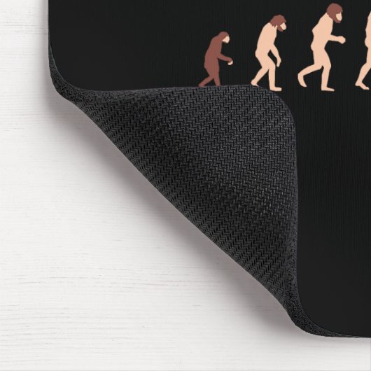 Evolutionstheorie Cricketspieler Lustig Mousepad (Ecke)