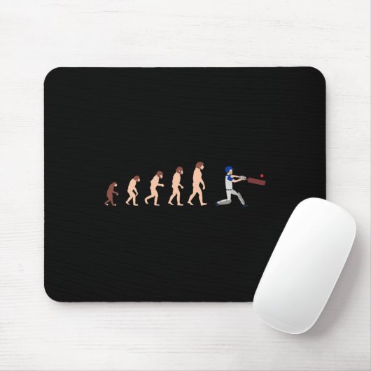 Evolutionstheorie Cricketspieler Lustig Mousepad (Mit Mouse)