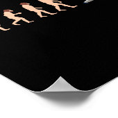 Evolutionstheorie Cricketspieler Lustig Poster (Ecke)