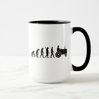Evolutionstraktor-Bauer Tasse
