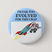 Evolutionswitz Button (Vorderseite)