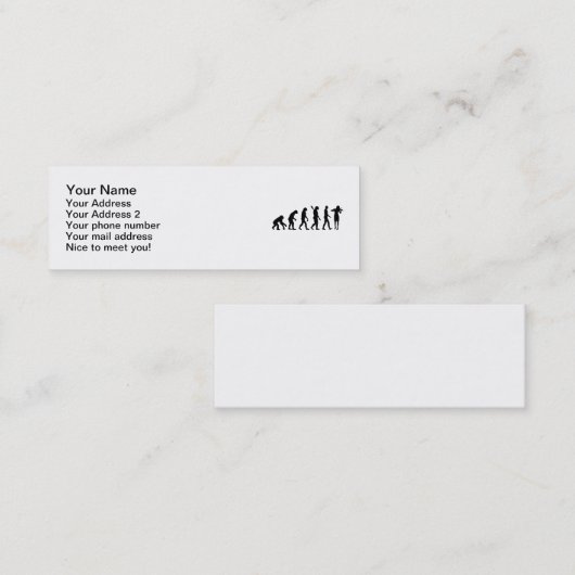 EvolutionViolinist Mini Visitenkarte (Vorne/Hinten)