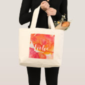 Evolve Abstrakte Wasserfarben-Kunst Moderne Ästhet Jumbo Stoffbeutel (Vorderseite (Produkt))