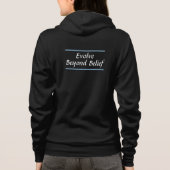Evolve Beyond Belief Logo Damen Vollzipper Kapuzen Hoodie (Rückseite)