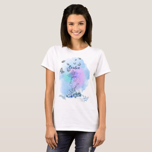 "Evolve: Embrace your Transformation" T-Shirt (Vorne ganz)