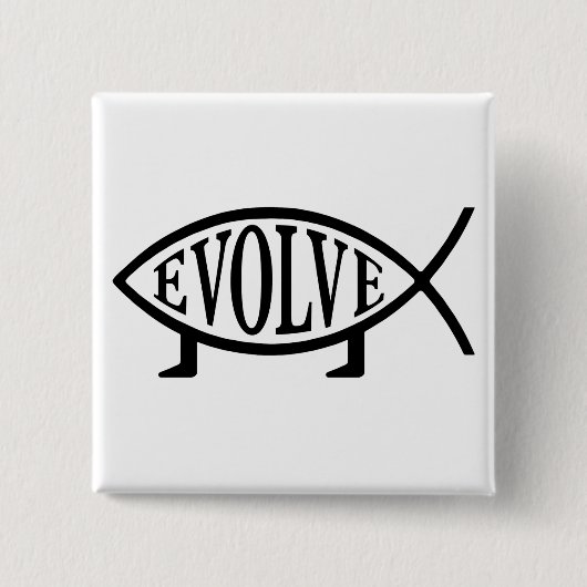 Evolve Fish Button (Vorderseite)