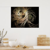 Evolve Flame Fraktal Poster (Küche)