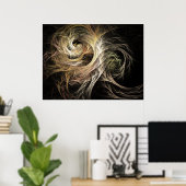 Evolve Flame Fraktal Poster (Heimbüro)