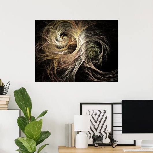 Evolve Flame Fraktal Poster (Heimbüro)