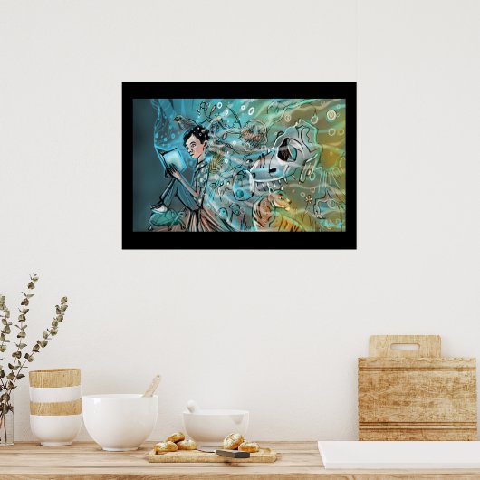 Evolve Illustration Print von Chris Jay Poster (Küche)