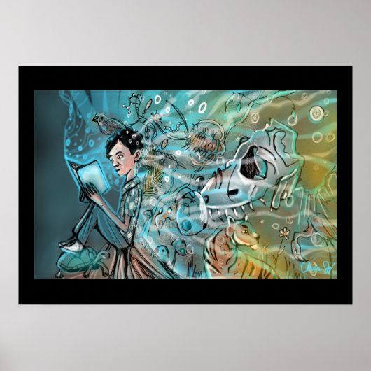 Evolve Illustration Print von Chris Jay Poster (Vorne)