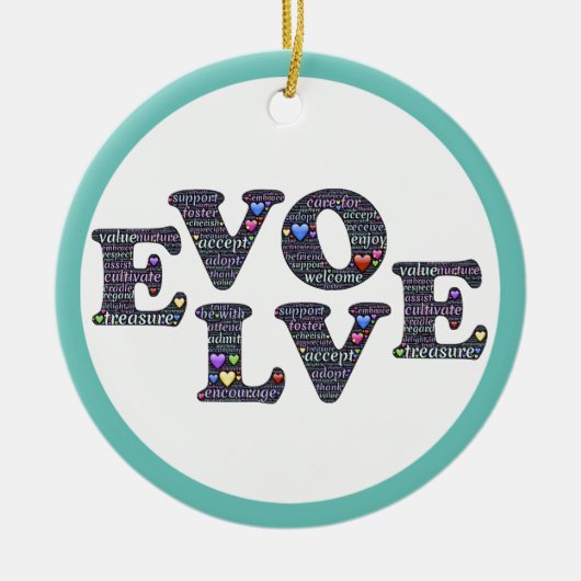 Evolve-Ornament Keramikornament (Vorne)