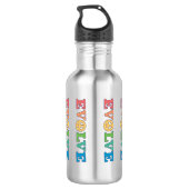 Evolve Peace Sign Edelstahlflasche (Rückseite)