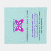 Evolved Girl Blanket Fleecedecke (Vorderseite (Horizontal))