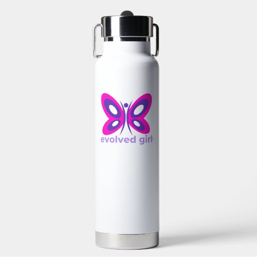 Evolved Girl Water Flasche (Vorderseite)