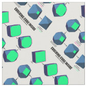 Evolving Cube Inside Math & Geometrie Stoff (Nahaufnahme)