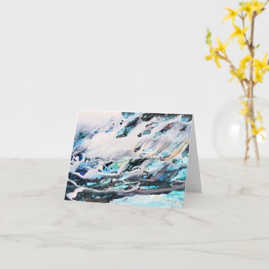 Evolving Patterns #37 Note Card Karte (Gelbe Blume)