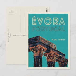 Evora Diana temple Abbildung Portugal Postcard Postkarte