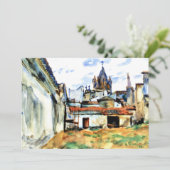 Evora, Portugal - Kunstmalerei Karte (Stehend Vorderseite)